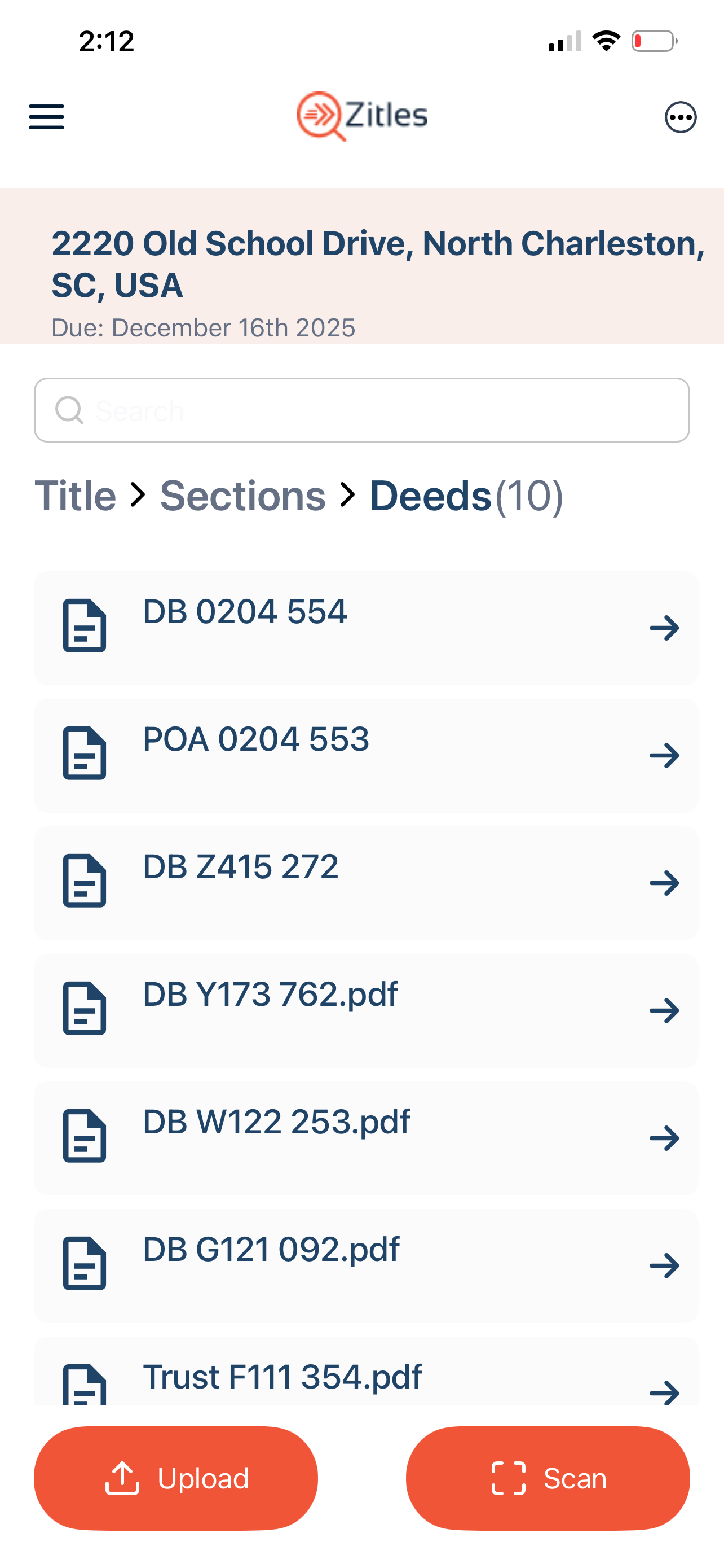 Zitles Mobile App - Document Management